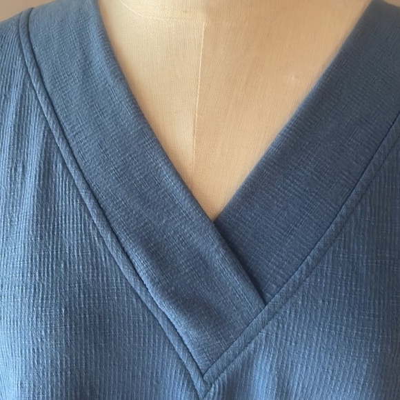 Style & Co women’s Lace trimmed relaxed fit tunic top ribbed knit dolman slv Lrg - Picture 4 of 11